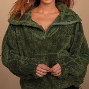 Free People Fleece Pullover Size S
